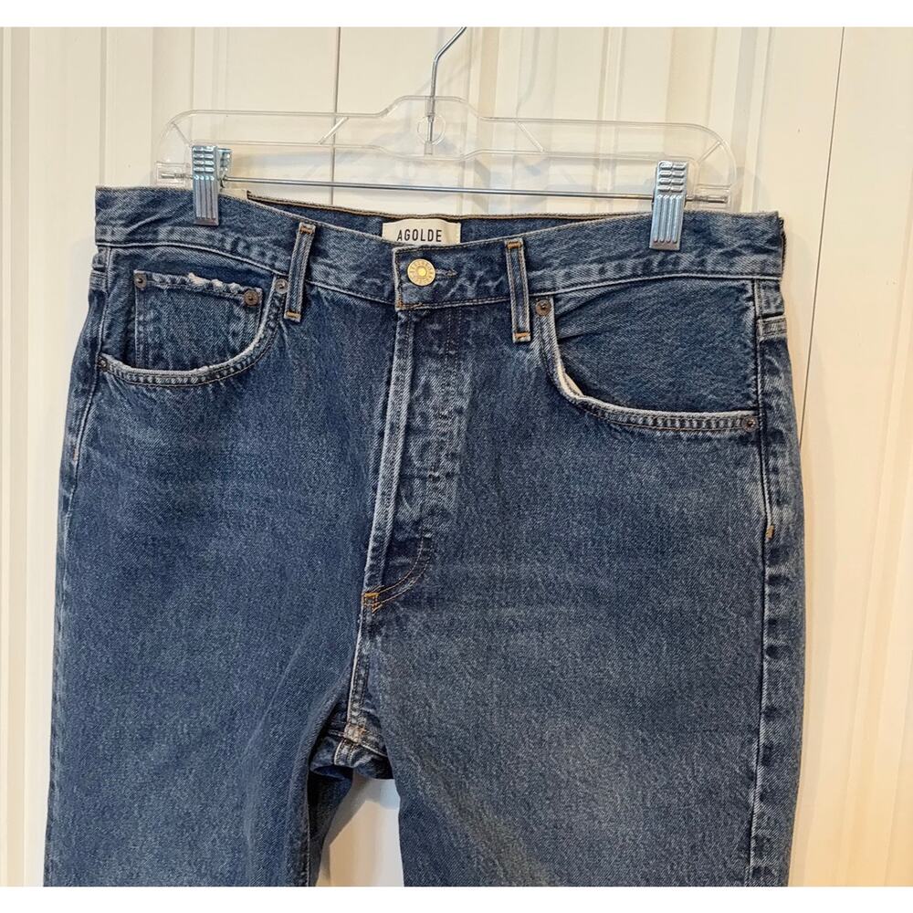 Agolde Riley High Rise Straight‎ Crop Jeans Size 30 - Picture 3 of 9
